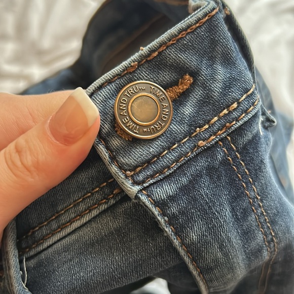 Time and Tru Women’s Blue High Rise Skinny Jeans Size 8 - Picture 7 of 8